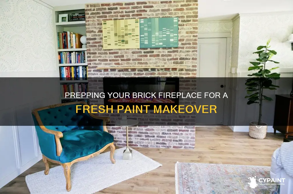 how to prep a brick fireplace for painting