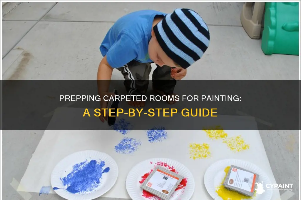 how to prep a carpeted room for painting