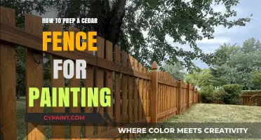 Prepping Your Cedar Fence for Painting: A Step-by-Step Guide