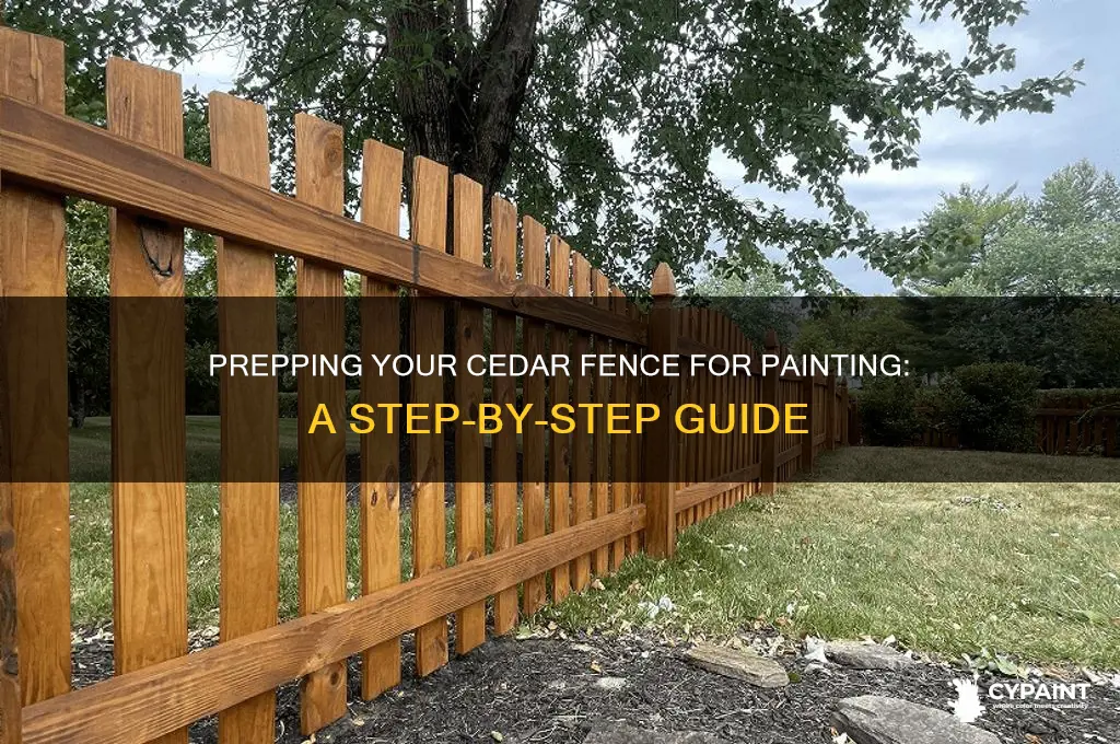 how to prep a cedar fence for painting