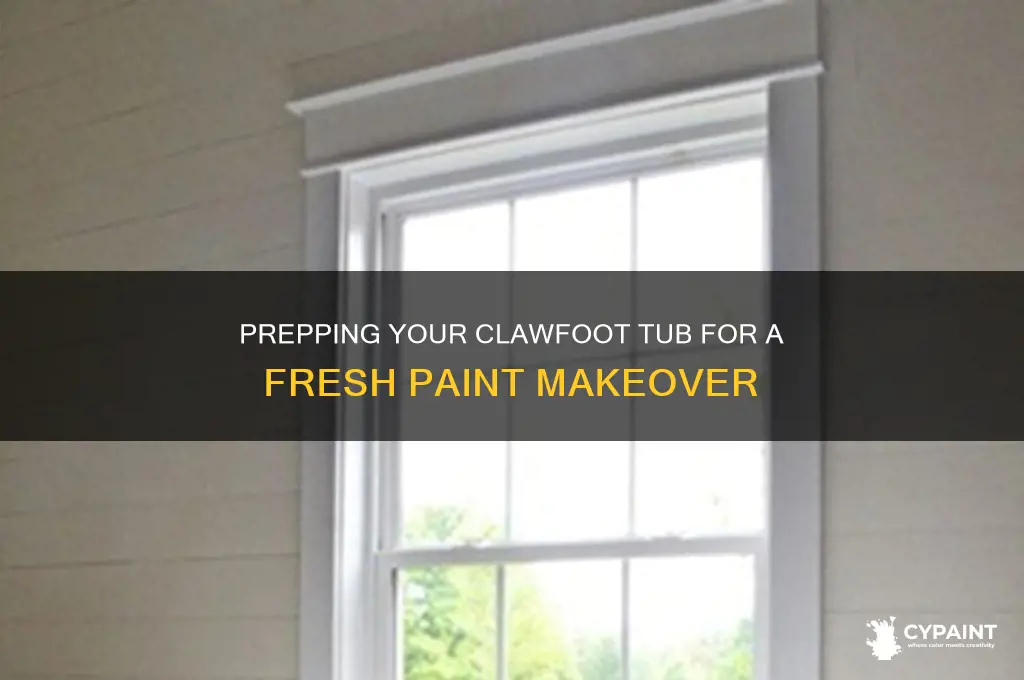 how to prep a clawfoot tub for painting