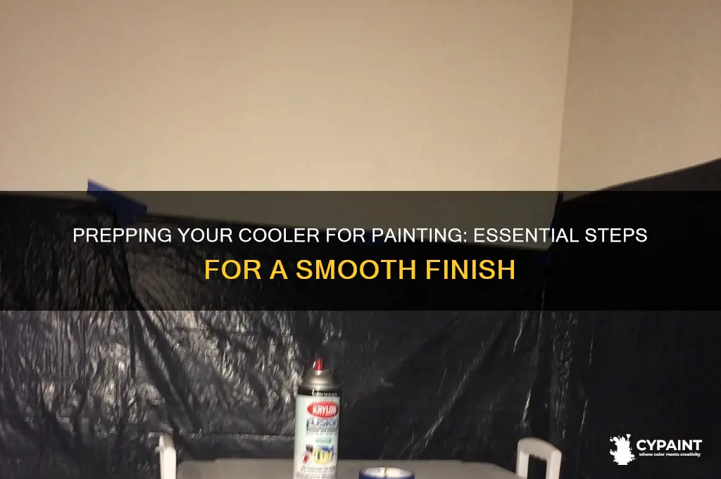 how to prep a cooler for painting