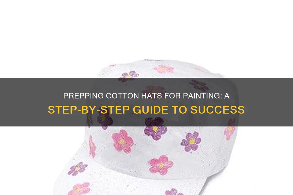 how to prep a cotton hat for paint