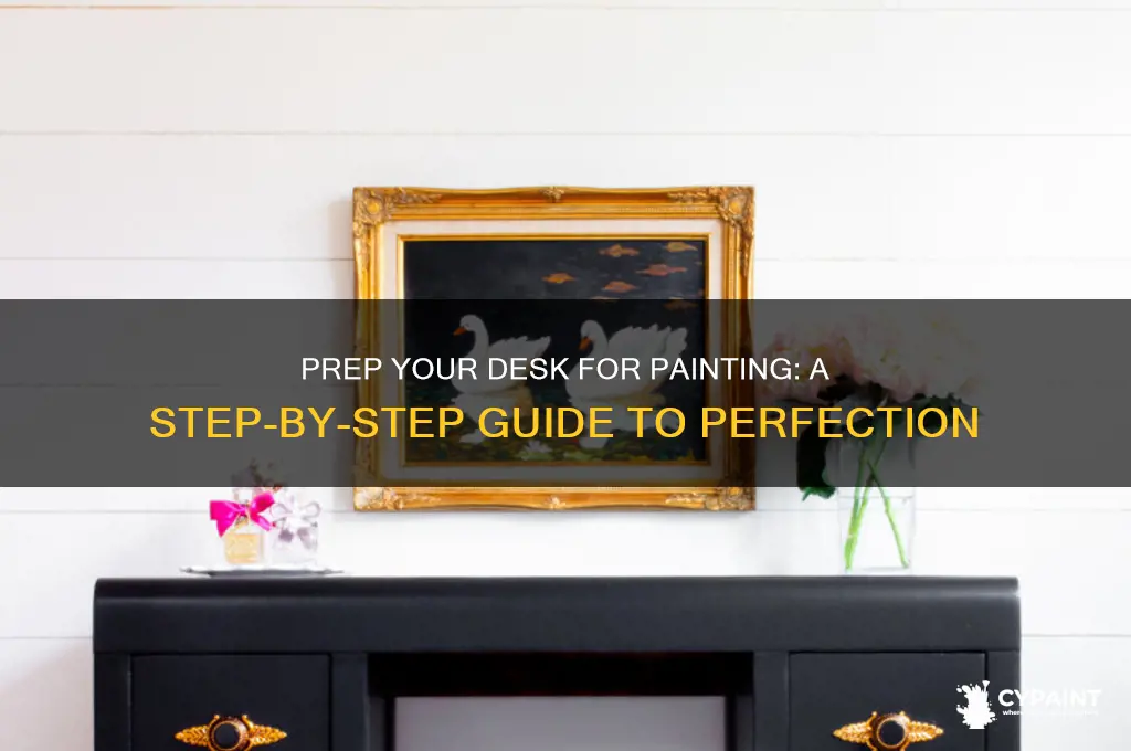 how to prep a desk for painting