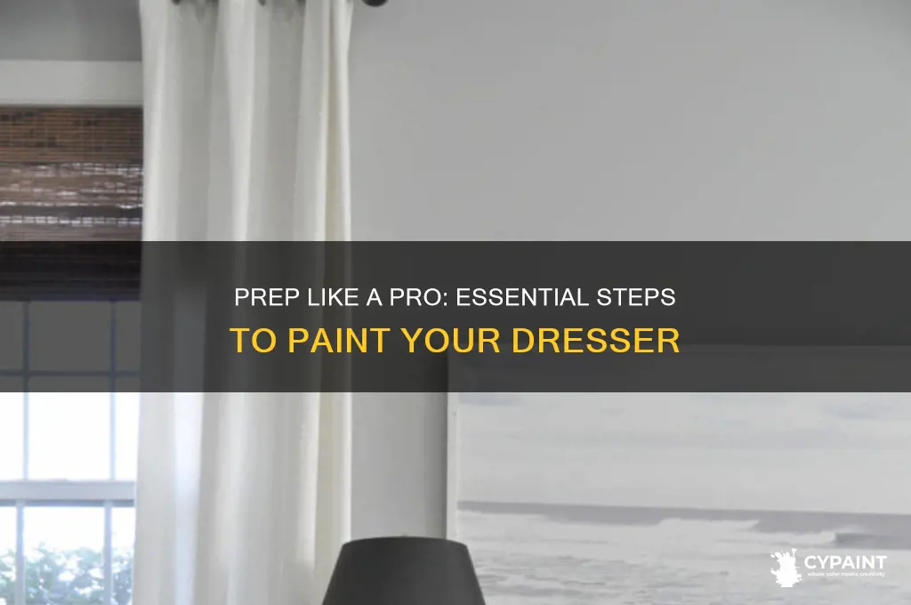 how to prep a dresser for paint