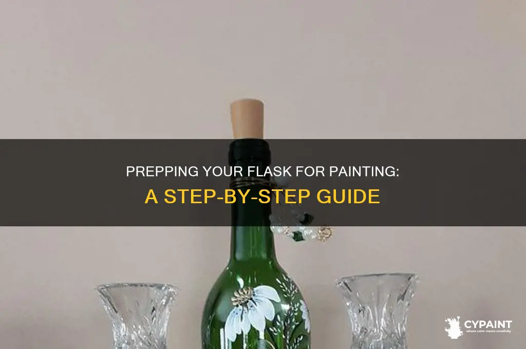 how to prep a flask to be paint