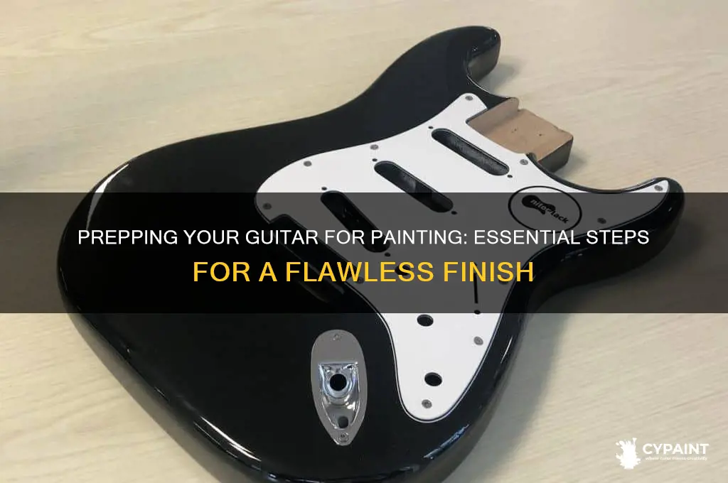 how to prep a guitar for paint