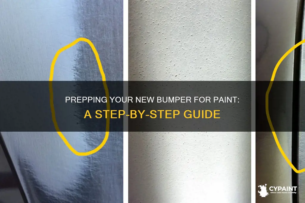 how to prep a new bumper for paint