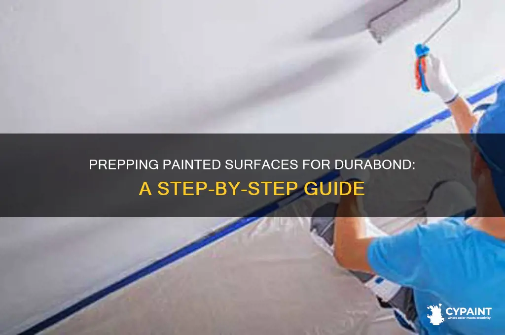 how to prep a painted surface for durabond