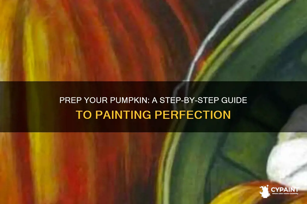 how to prep a pumpkin for painting