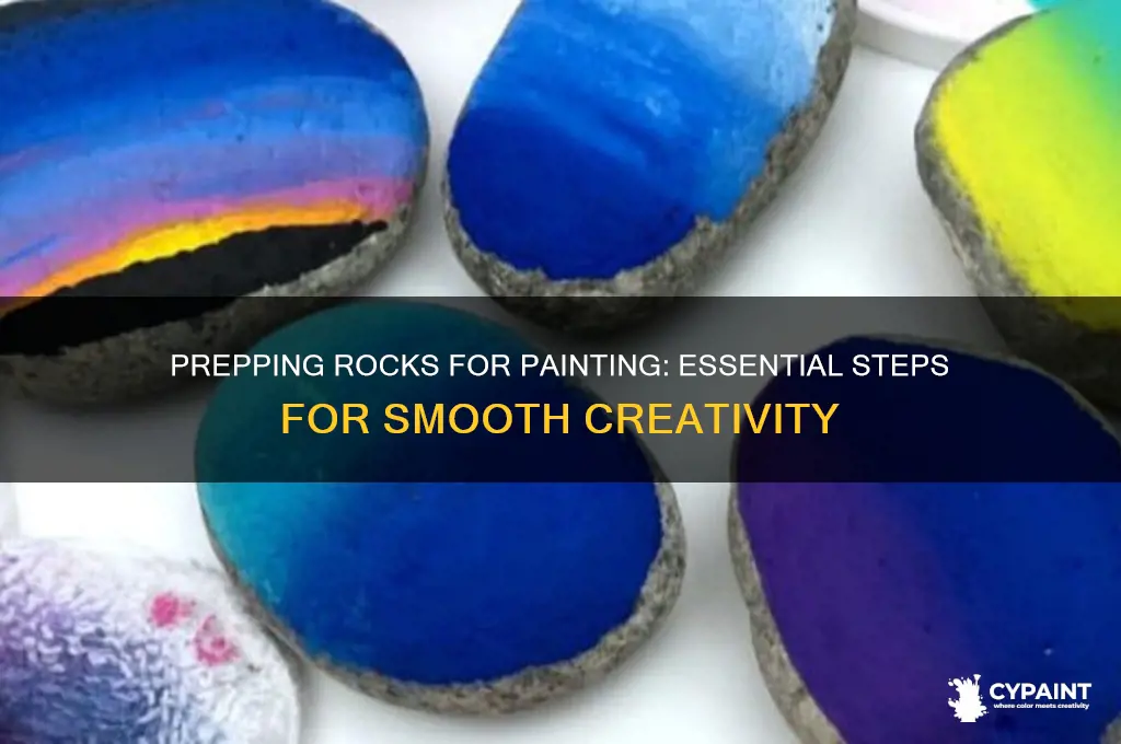 how to prep a rock for painting