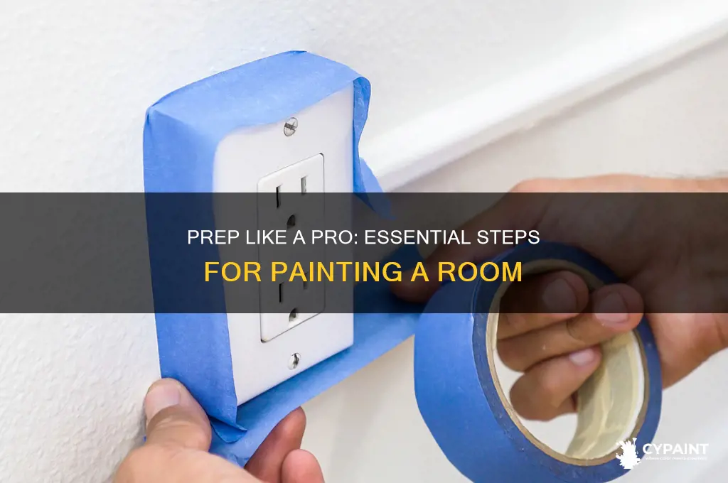 how to prep a room for paint