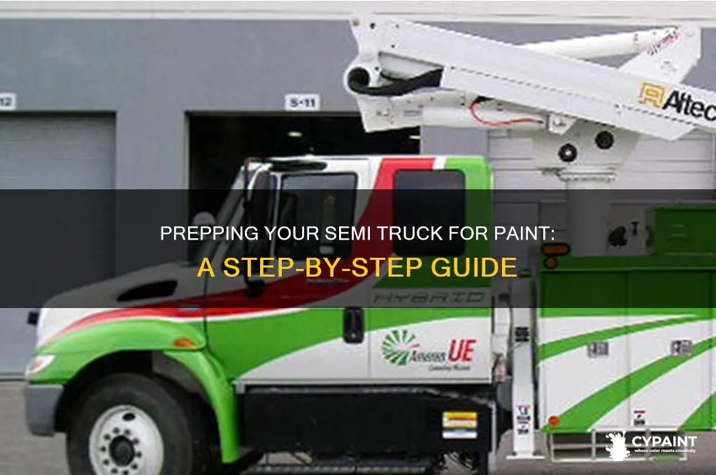 how to prep a semi truck for paint