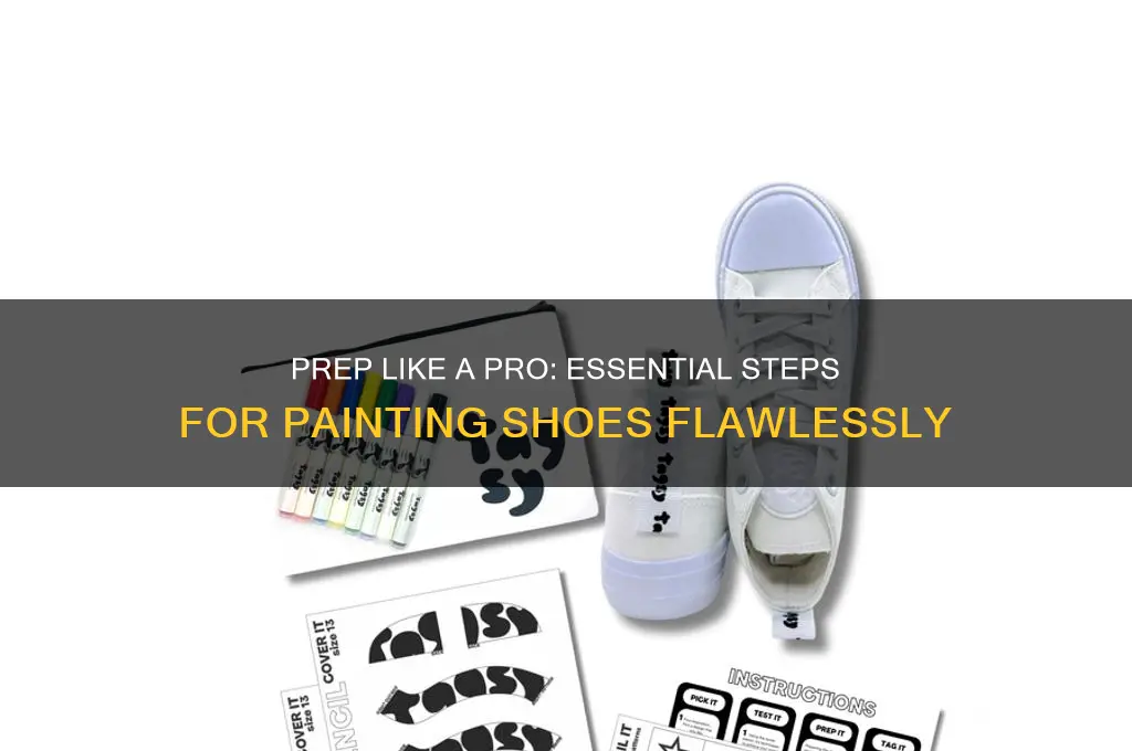 how to prep a shoe for painting