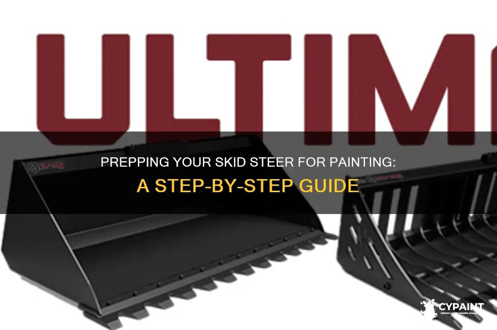 how to prep a skidsteer for painting