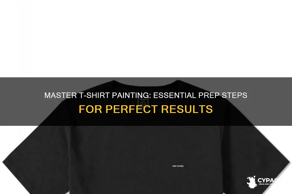 how to prep a t-shirt to paint