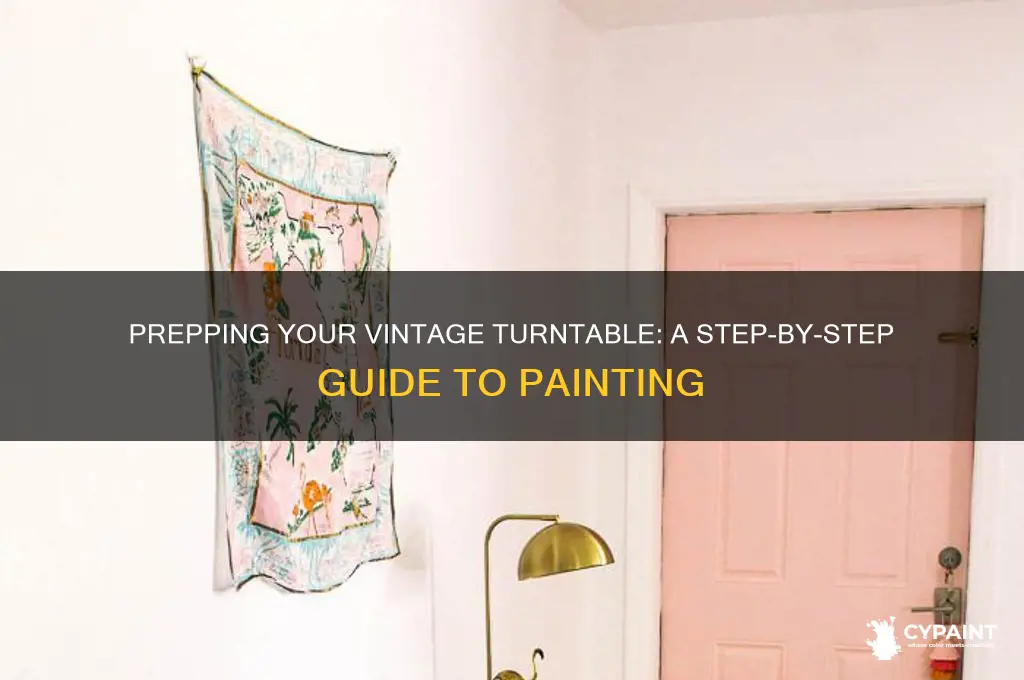 how to prep a vintage turntable for painting
