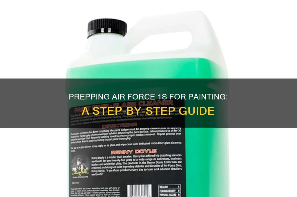 how to prep air force 1 for paint