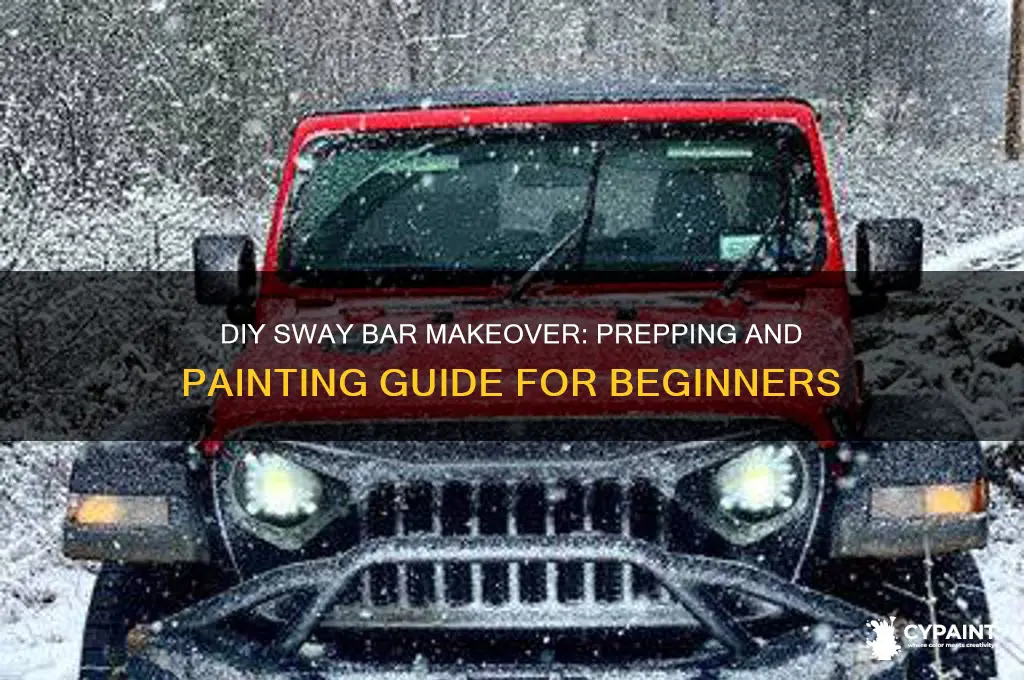 how to prep and paint a sway bar