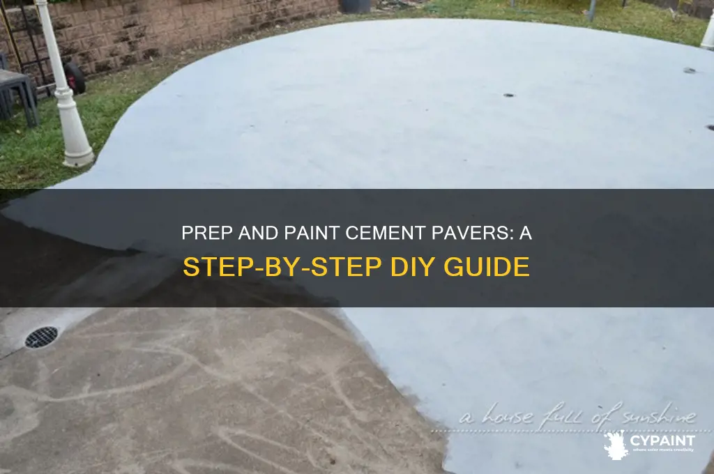 how to prep and paint cement pavers
