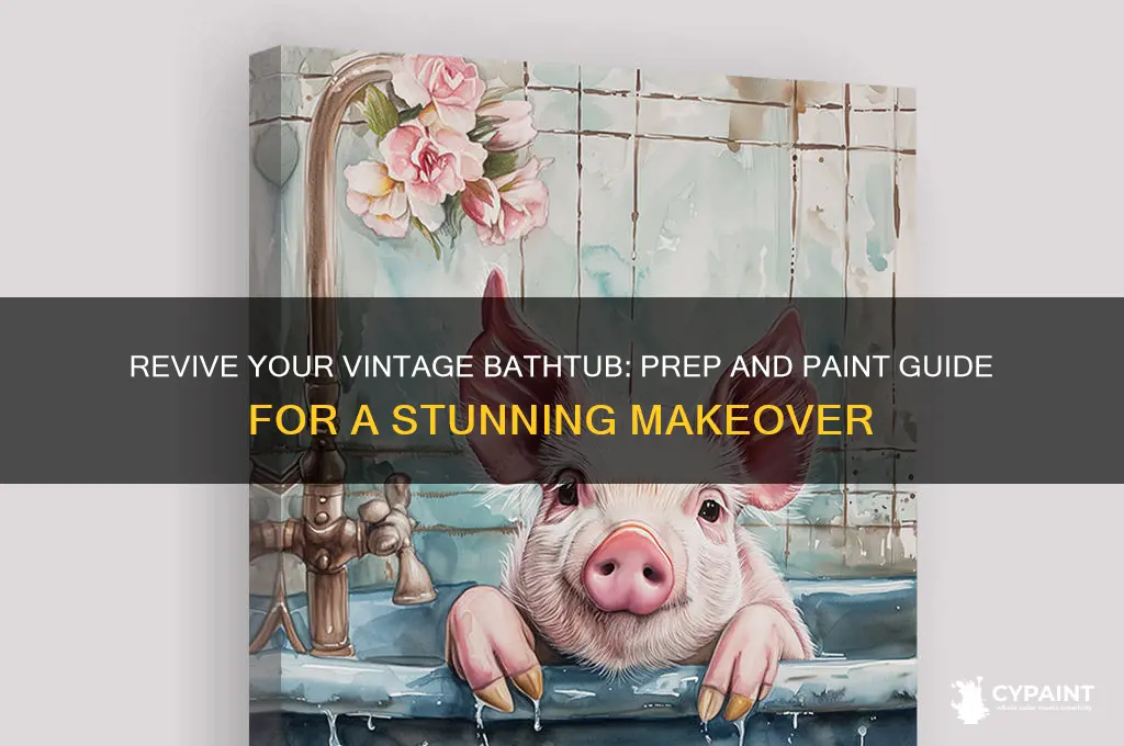 how to prep and paint vintage bathtub