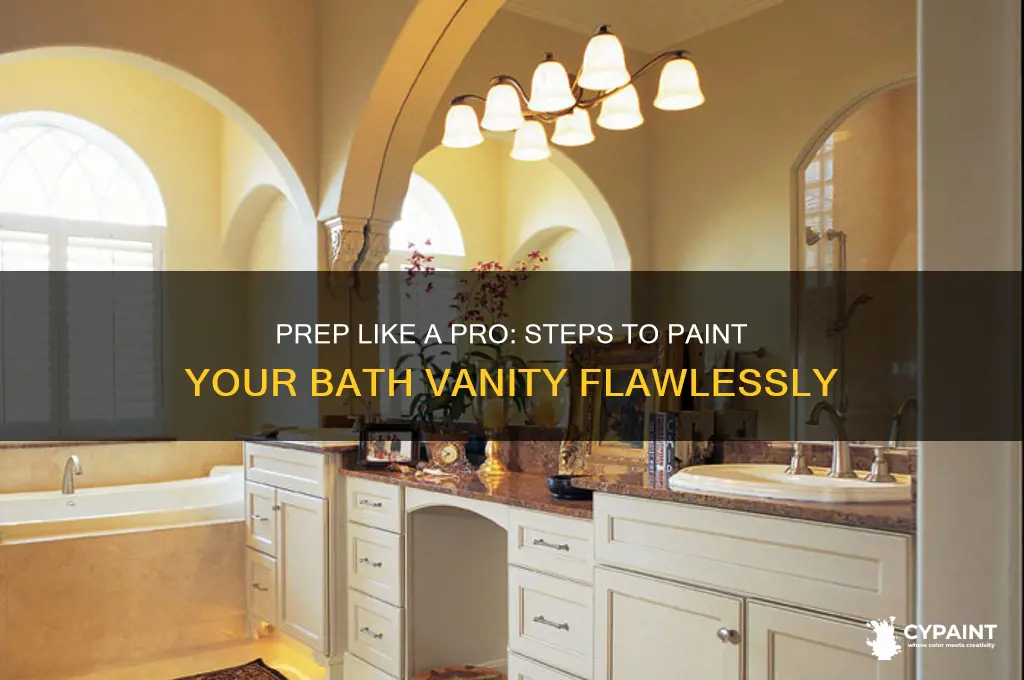 how to prep bath vanity for painting