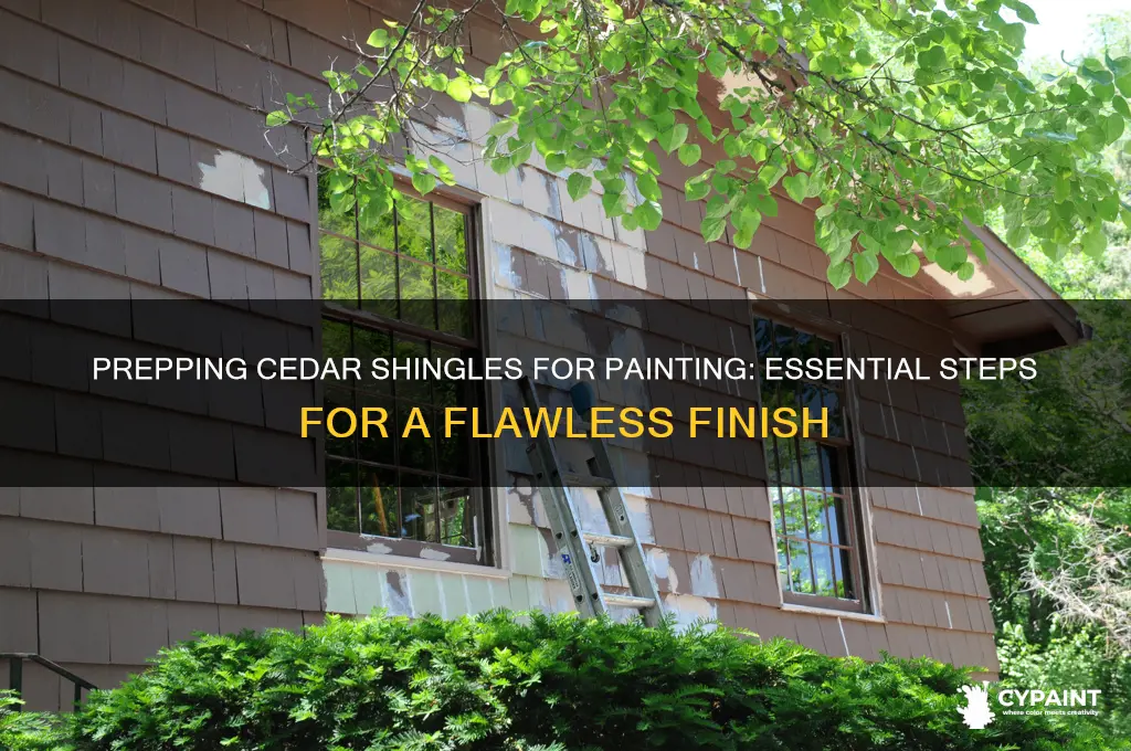 how to prep cedar shingles for paint