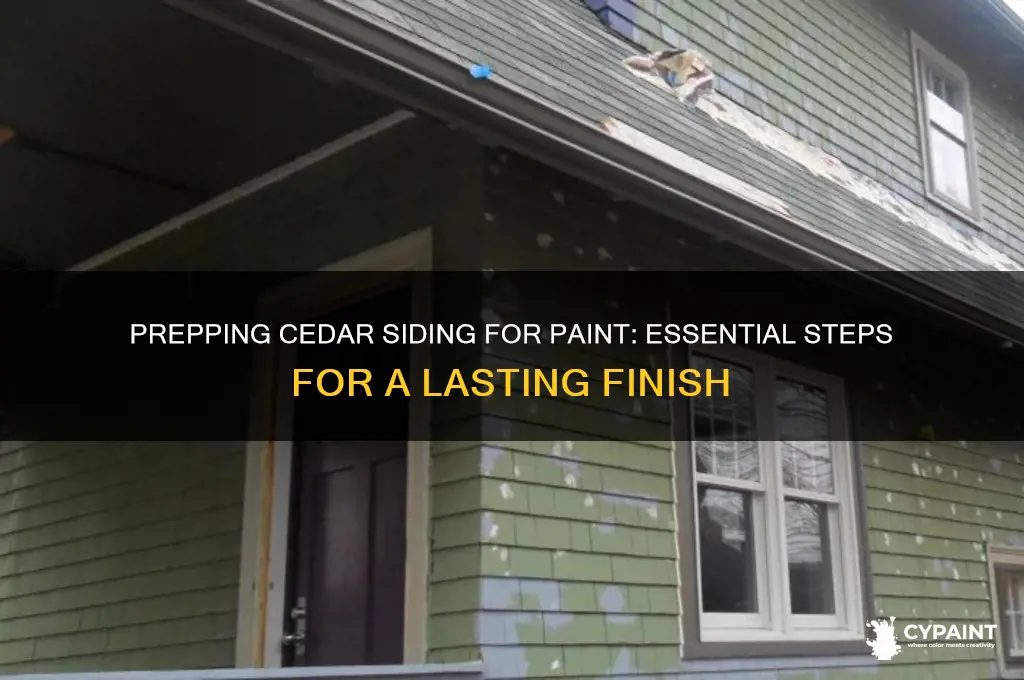 how to prep cedar siding for paint
