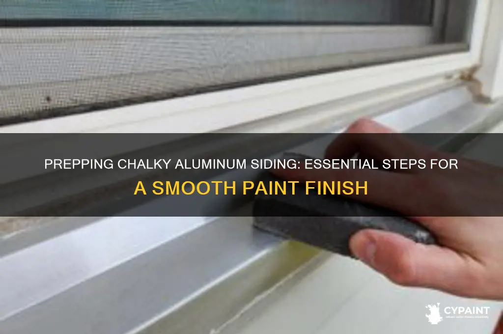 how to prep chalky aluminum siding for paint