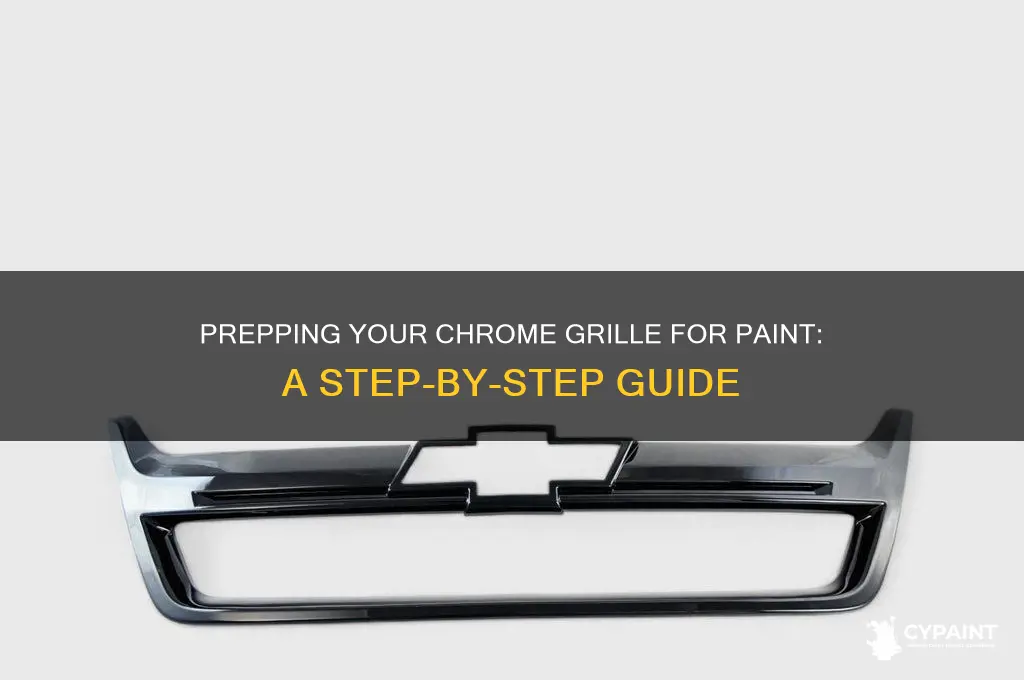 how to prep chrome grille for paint