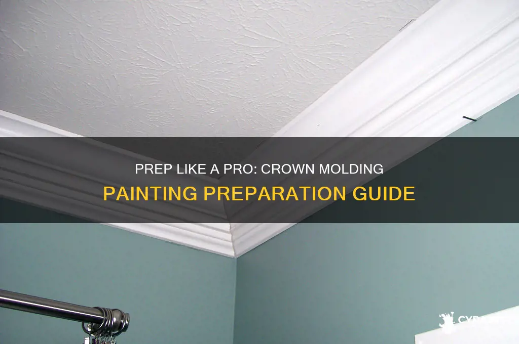 how to prep crown molding for paint