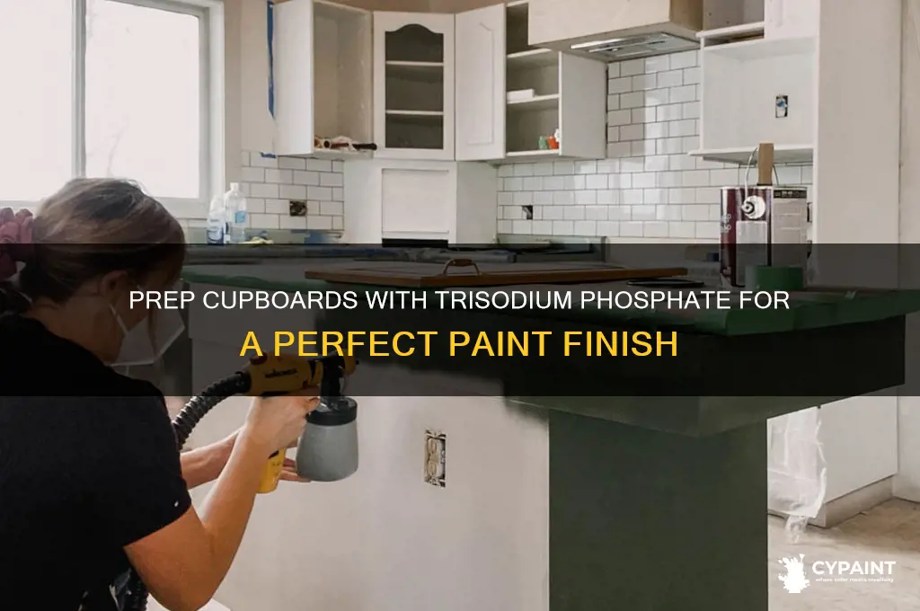 how to prep cupboards trisodium phosphate for painting