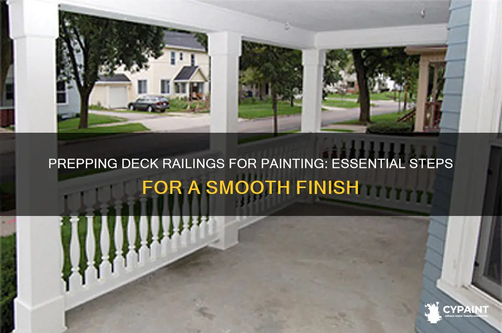 how to prep deck railing for paint