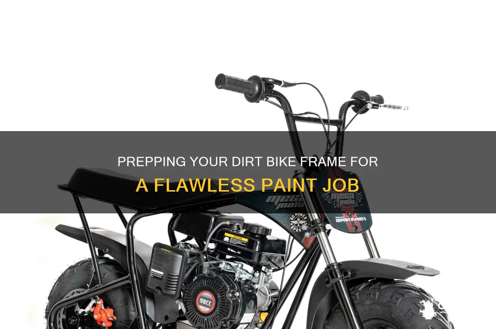 how to prep dirt bike frame for paint