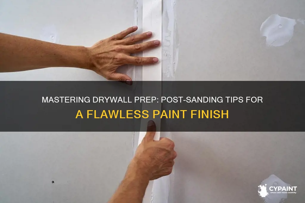 how to prep drywall for paint after sanding
