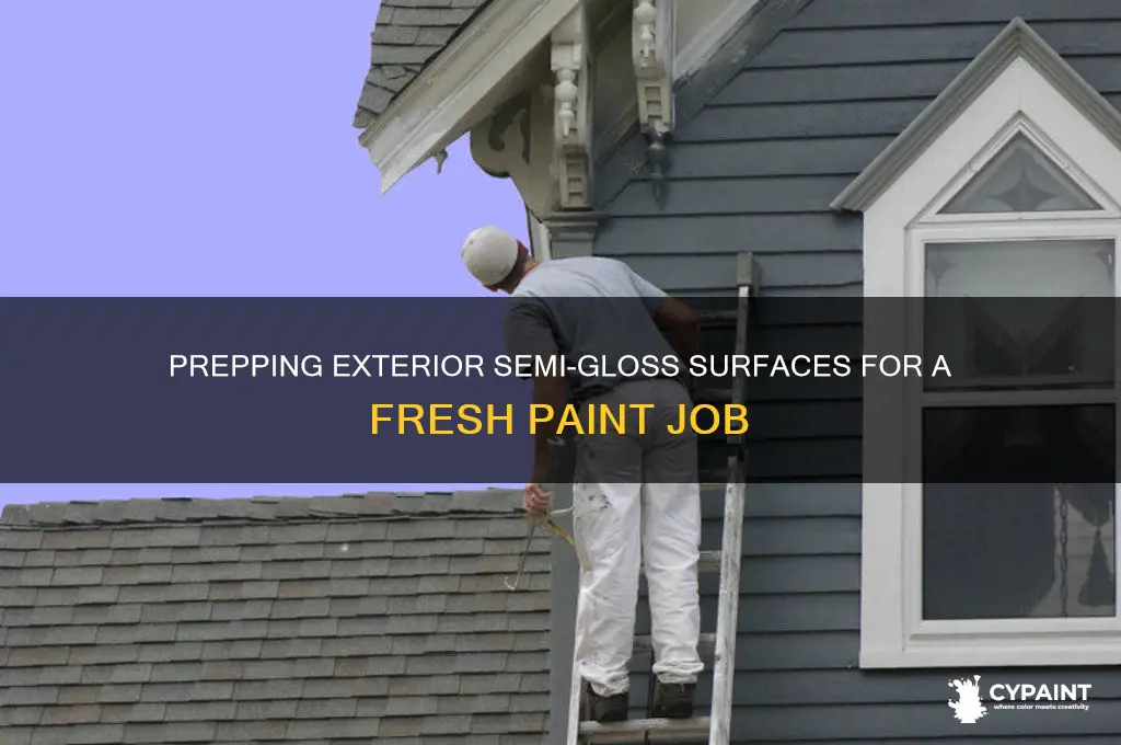 how to prep exterior semi gloss paint for new paint