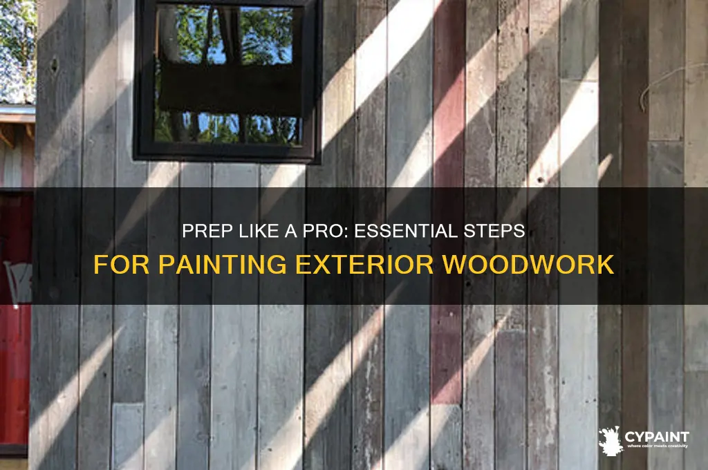 how to prep exterior woodwork for paint
