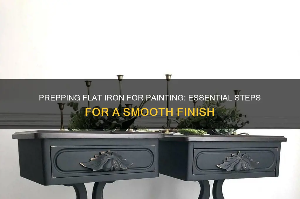 how to prep flat iron for painting
