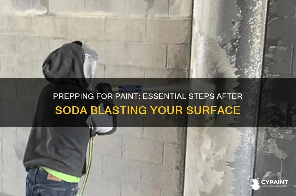 how to prep for paint after soda blasting