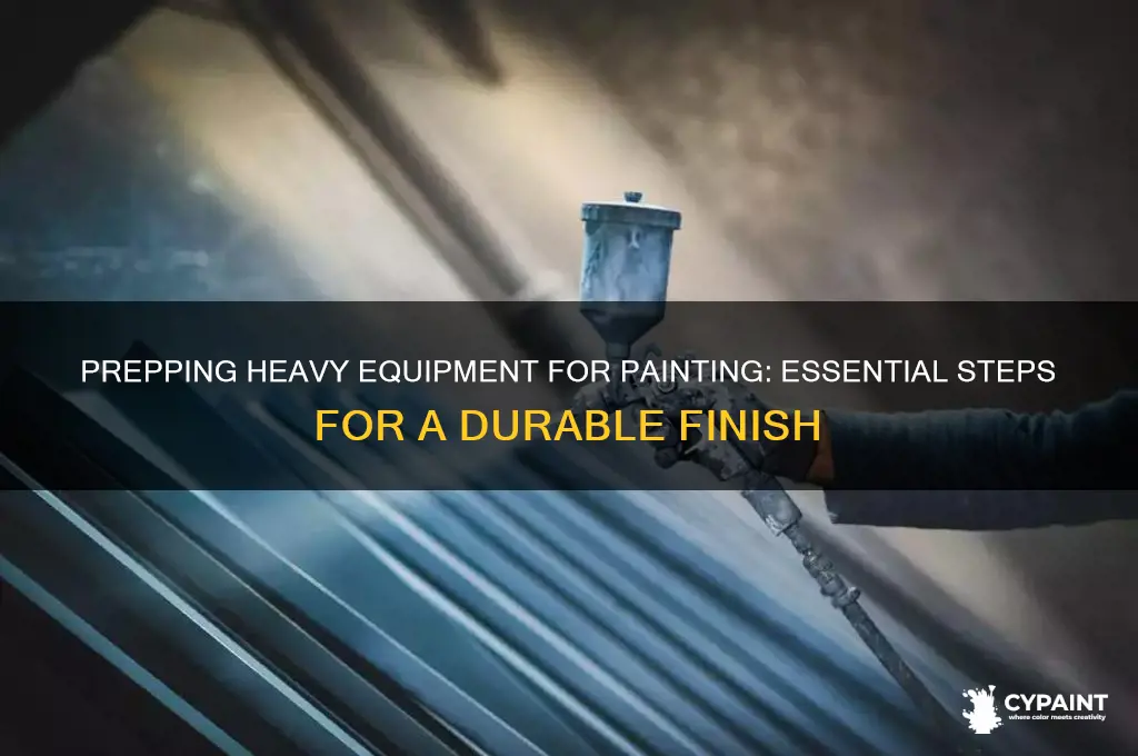 how to prep heavy equipment for painting