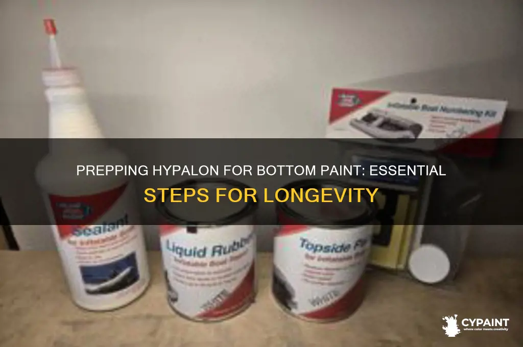 how to prep hypalon for bottom painting