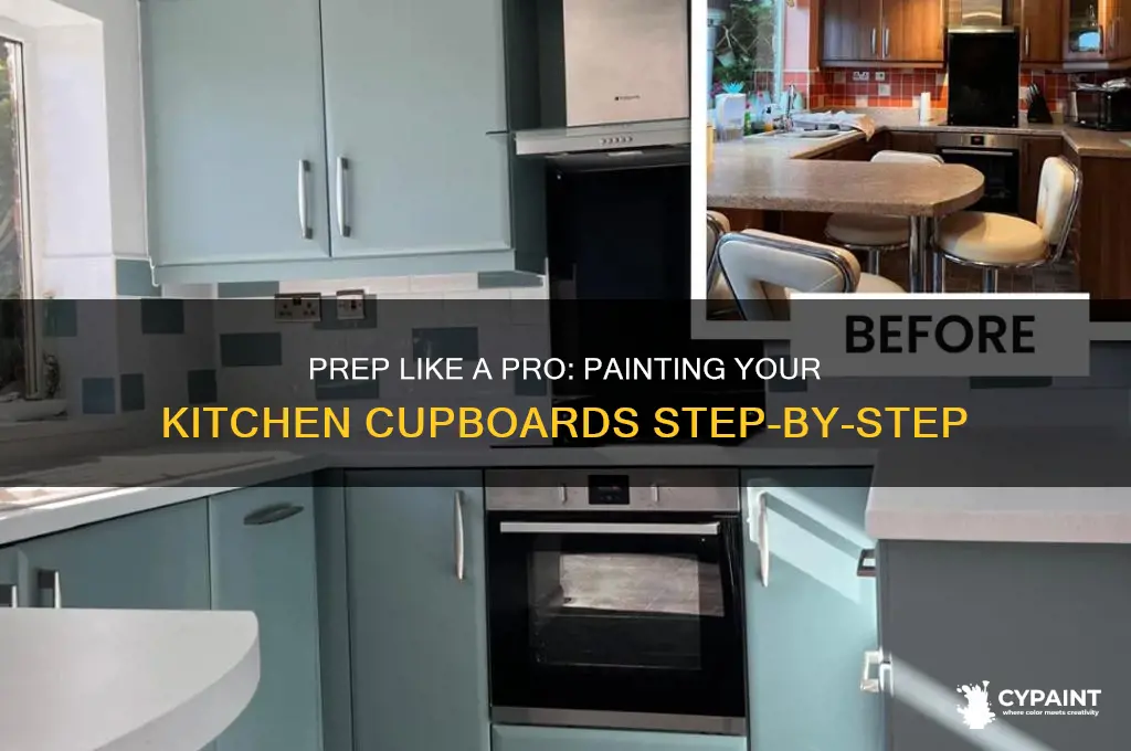 how to prep kitchen cupboards for painting