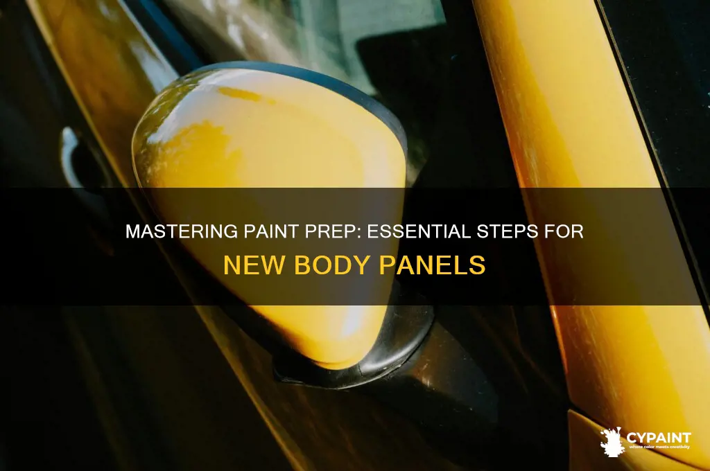 how to prep new body panels for paint