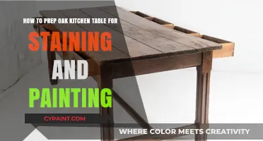 Prepping Your Oak Kitchen Table for Staining and Painting: A Guide