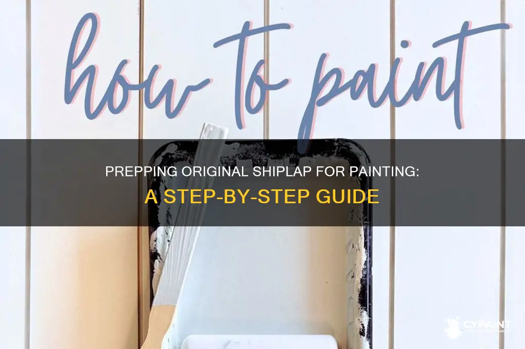 how to prep original shiplap for painting