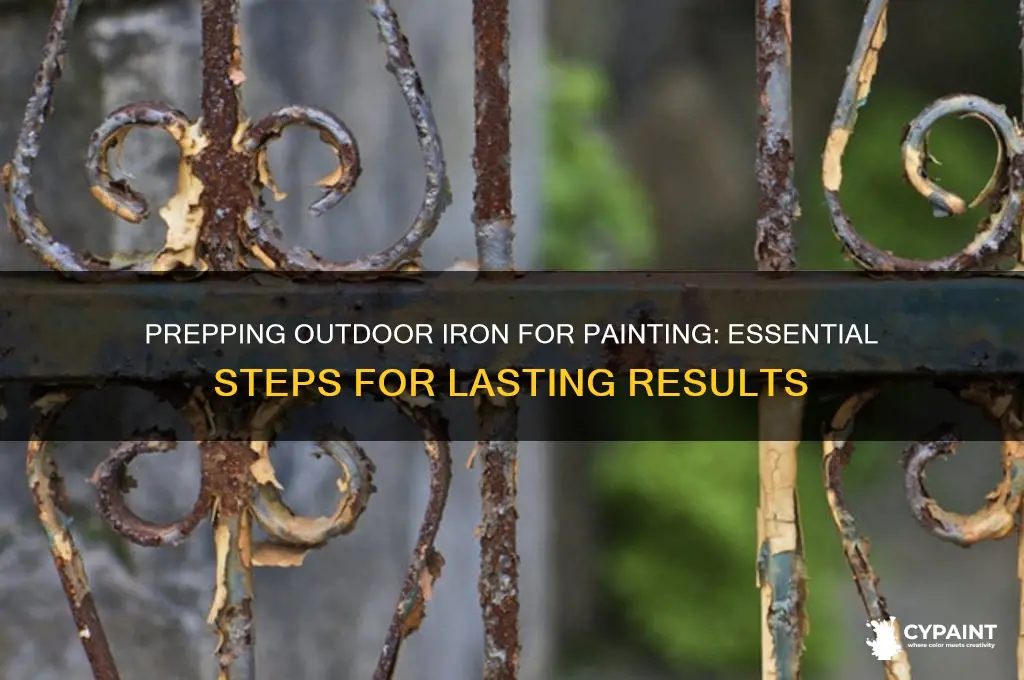 how to prep outdoor iron for painting