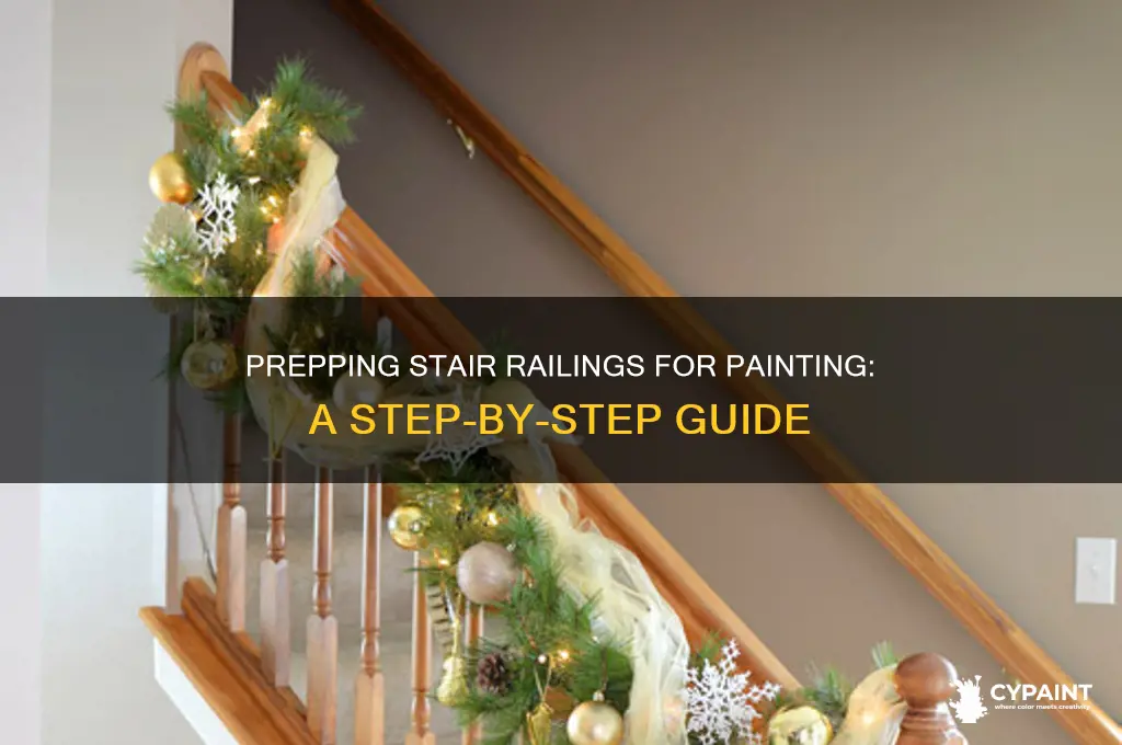 how to prep stair railing for painting
