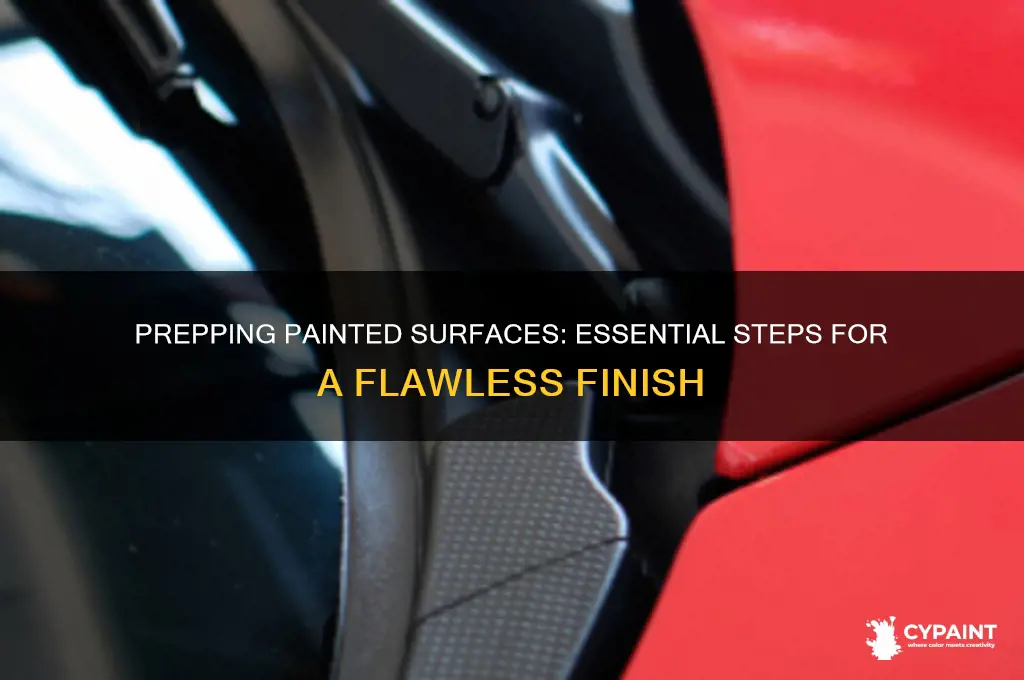 how to prep surface on already painted surface