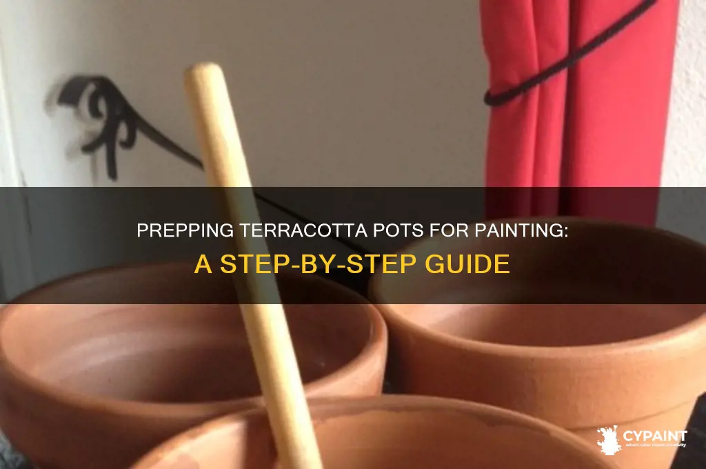 how to prep terracotta pots for painting