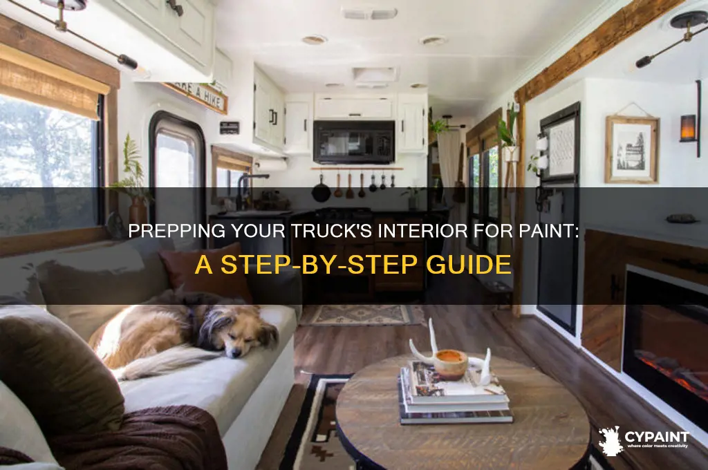 how to prep the inside of my truck for paint